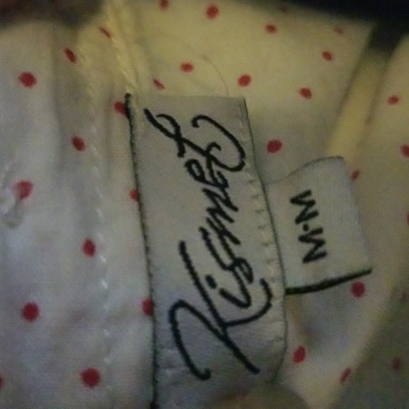 Sz M Cotton White polka dotted shirt - Picture 8 of 9